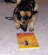 Flossie and my Laura Bridgman book