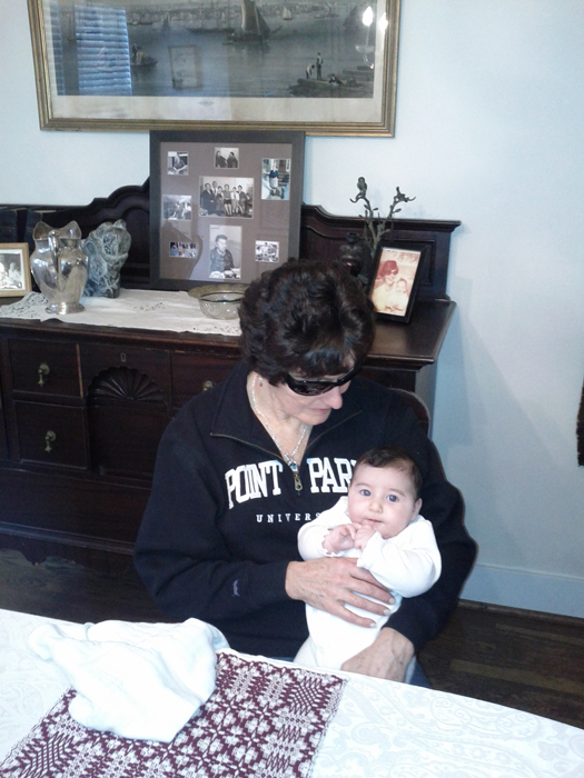 This is me holding Raya Greenberg, born August 30, 2011.