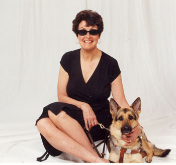 Here I am sitting down with Handley beside me.