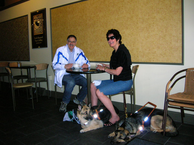 Handley accompanied Bob, Flossie, and me for coffee and lunch